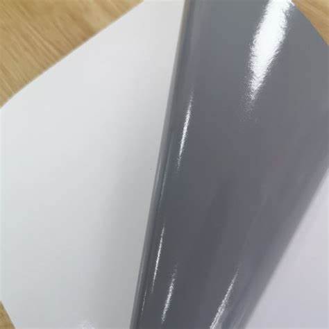 Super Gloss Grey Adhesive Vinyl